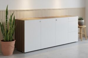 Credenza 3 Puertas 1 Cajonera Melamina SG-15