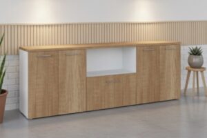 Credenza de 4 puertas, un hueco y una gaveta de archivo SG-25