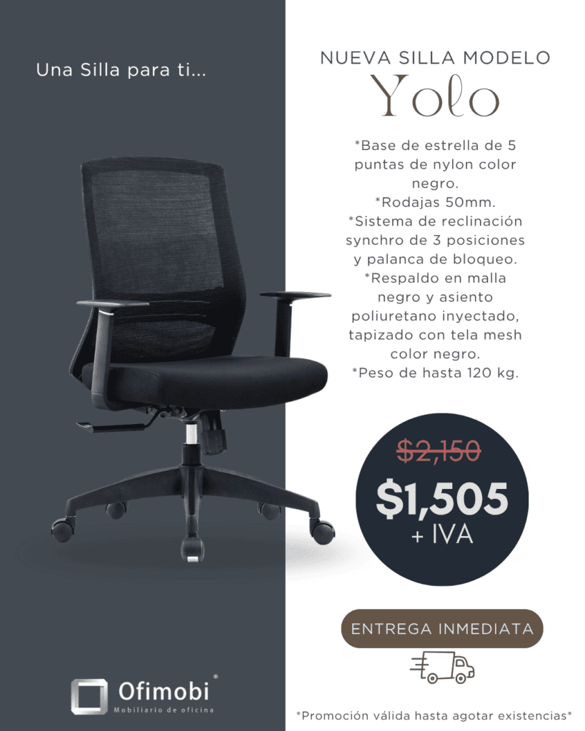 silla de oficina ergonom&iacute;ca en promoci&oacute;n